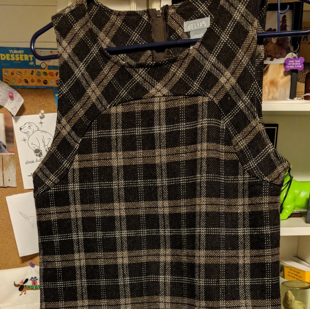 Vintage Delia's Wool Blend Shift Dress